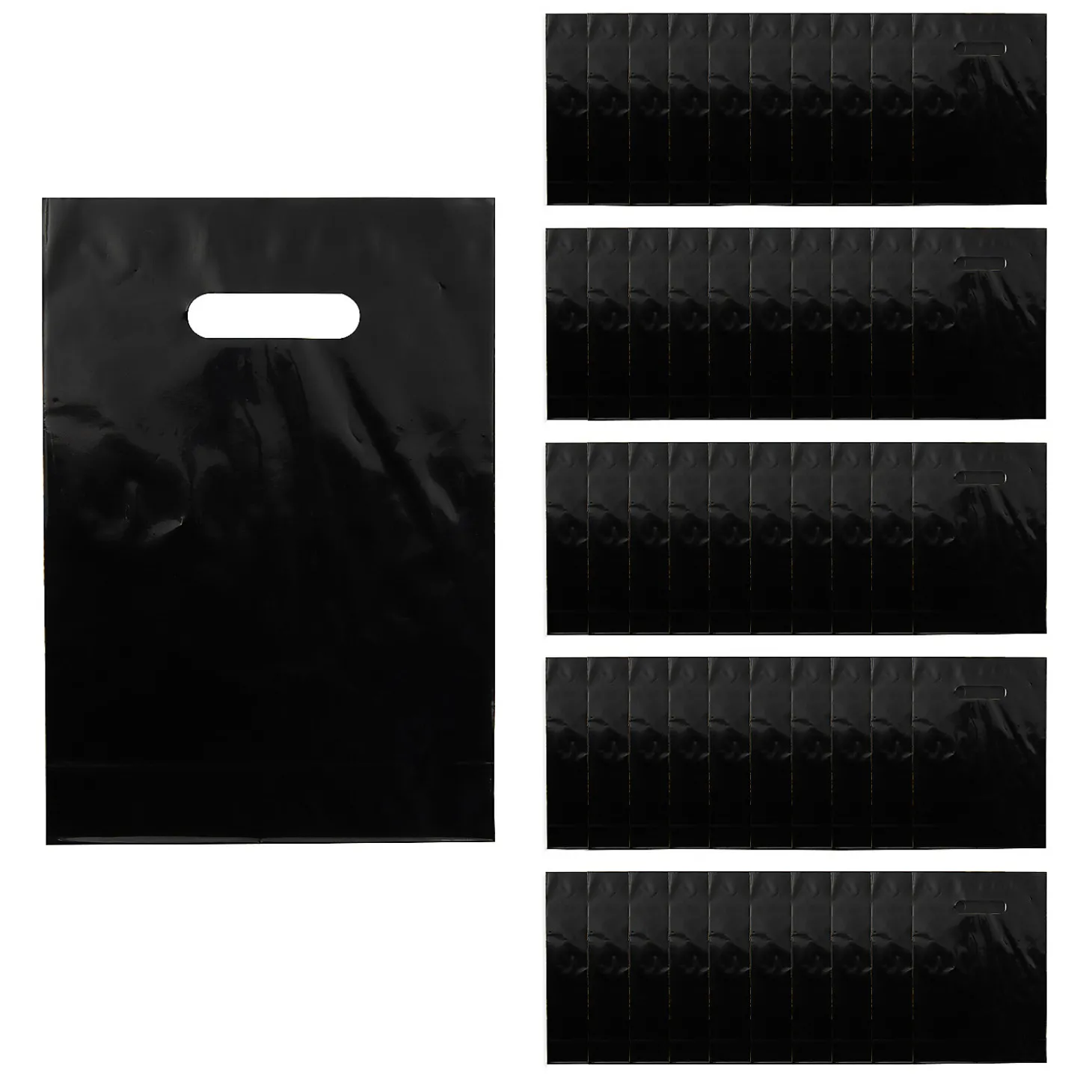 Bulk 50 Pc. Solid Color Plastic Goody Bags