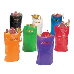 Bulk 50 Pc. Solid Color Plastic Goody Bags
