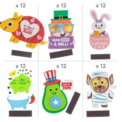 Bulk 120 Pc. Ultimate Holiday Magnet Craft Kit Assortment – Makes 120