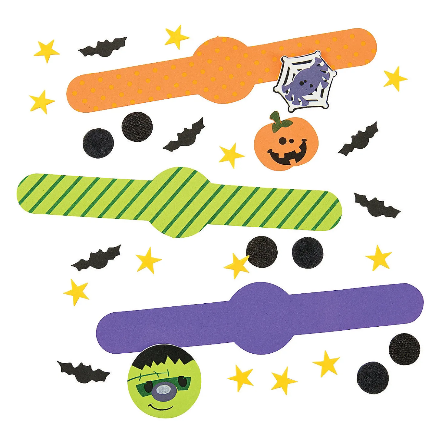 Bulk Halloween Bracelet Craft Kit - Makes 50