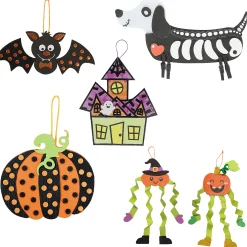 Bulk Halloween Ornament Craft Kit Assortment - Makes 60
