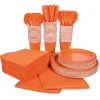 Bulk Solid Color Tableware Kits For 48 Guests