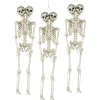 Bulk Two-Headed Life-Size Posable Skeleton Halloween Decorations - 3 Pc.
