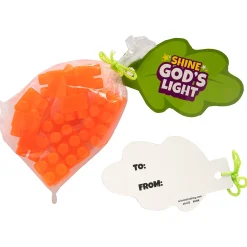 Christian Pumpkin Building Bricks Handout With Card For 12