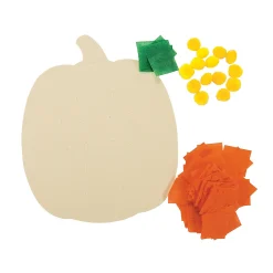 Christian Pumpkin Crinkle Tissue Paper Craft Kit- Makes 12