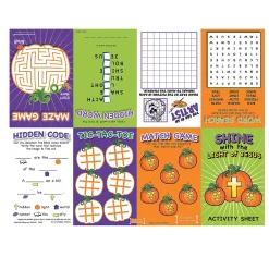 Christian Pumpkin Fold-Up Activity Sheets - 24 Pc.