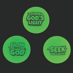 Christian Pumpkin Glow-In-The-Dark Bouncy Balls - 12 Pc.
