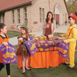 Christian Pumpkin Plastic Tablecloth Roll