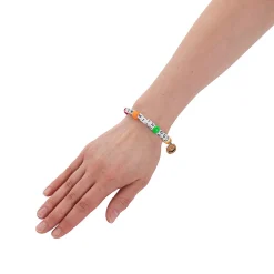 Christian Pumpkin Pony Bead Bracelet Craft Kit - Makes 12