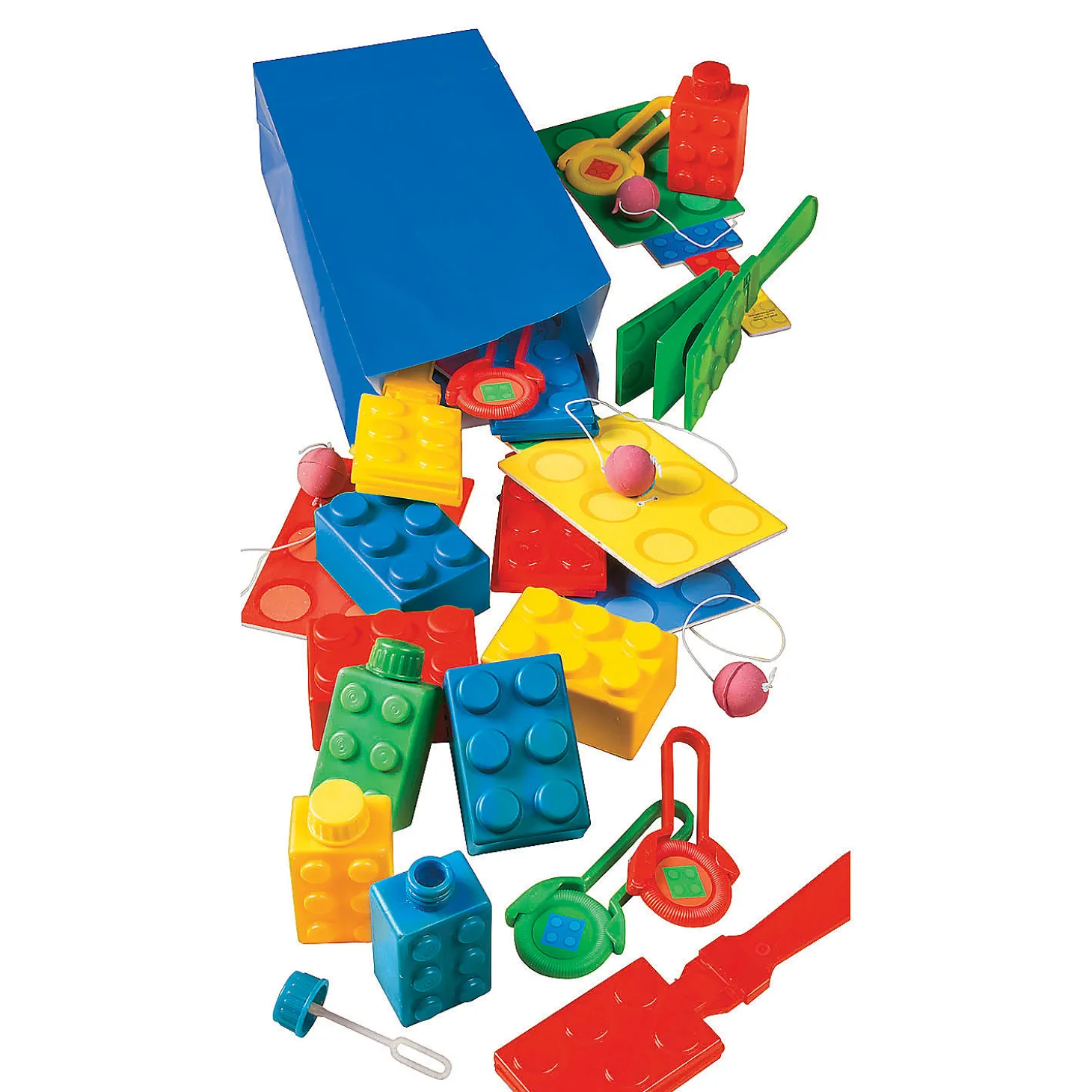 Color Brick Stress Toys - 12 Pc.