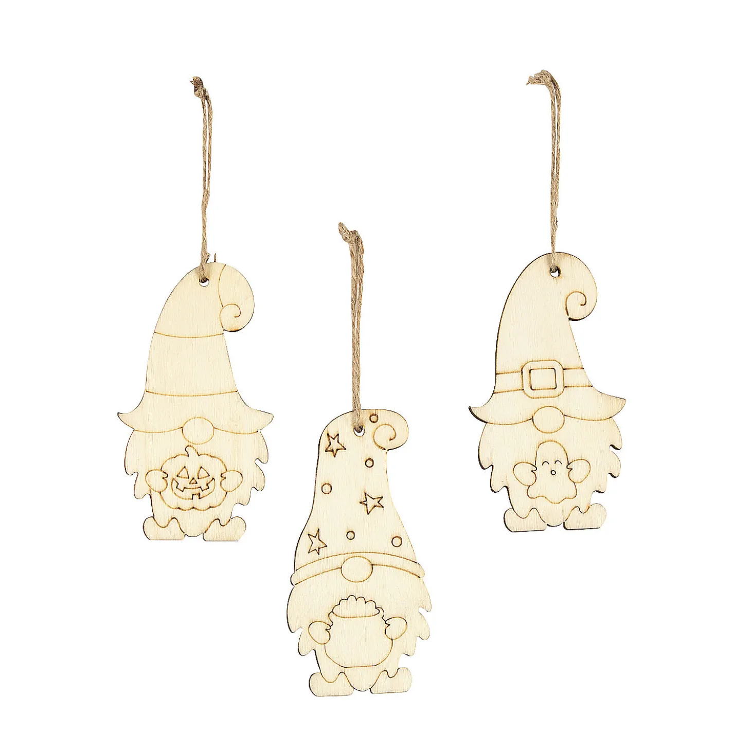 Color Your Own Halloween Gnome Ornaments - 12 Pc.