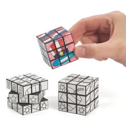 Color Your Own Patriotic Mini Puzzle Cubes - 12 Pc.