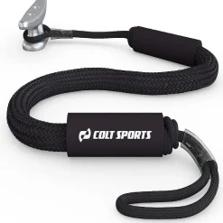 Colt Sports Bungee Dock Lines Mooring Rope For Boats - Black 7 Feet - Marine Rope, Elastic Boat, Jet Ski, And Dock Line With Secure Stainless Steel Hooks