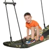 Costway Saucer Tree Swing Surf Kids Outdoor Adjustable Swing Set W/ Handle
