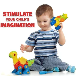 Creative Kids Build & Learn Dinosaur Take Apart Toy Set With Tools Age 3+
