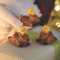 Dashing Reindeer Pull-Back Toys - 12 Pc.
