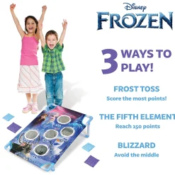 Disney Frozen 2 Frost Toss Game Set By Gosports - Includes 8 Snowflake Bean Bags With Portable Carrying Case