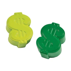Dollar Sign Stress Toys - 12 Pc.