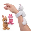 Easter Hugging Stuffed Bunny Slap Bracelets - 12 Pc.