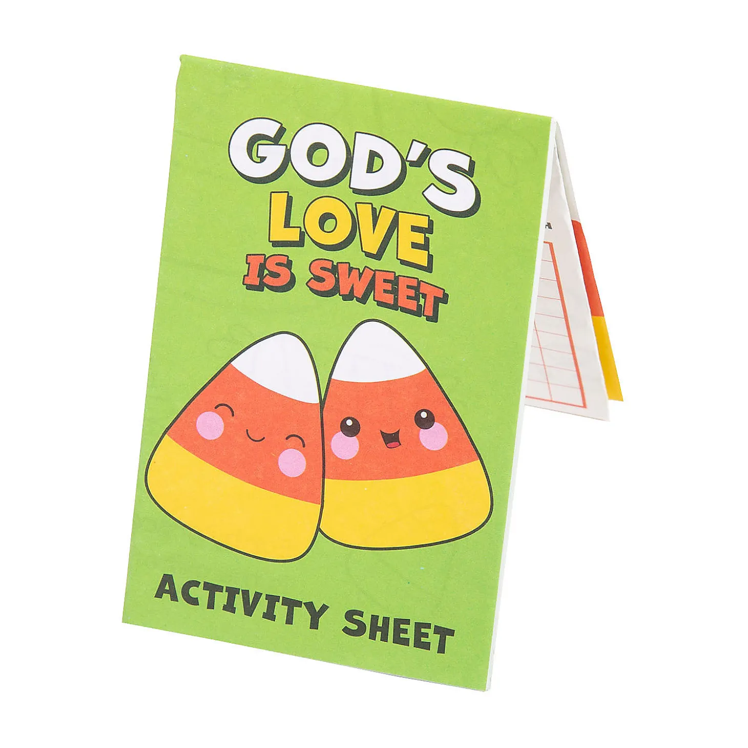 Faith Candy Corn Fold-Up Activity Sheets - 24 Pc.