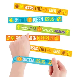 Fall-O-Ween Jesus Slap Bracelets - 12 Pc.