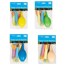 Foam Crush Rockets - 12 Pc.