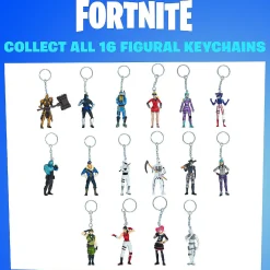Fortnite Keychains 5Pk Elite Agent Lace Scratch Scarlet Ultima Knight Gold Pmi International