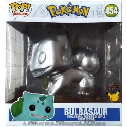 Funko Pokemon Bulbusaur Jumbo Metallic Silver 25Th Anniversary 10" #454 Figure