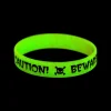 Glow-In-The-Dark Halloween Skull Bracelets - 12 Pc.