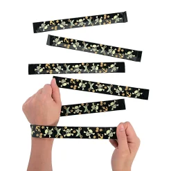 Glow-In-The-Dark Pirate Slap Bracelets - 12 Pc.