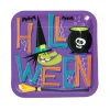 Goofy Ghouls Halloween Party Square Paper Dinner Plates - 8 Ct.