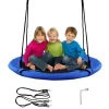 Goplus 40'' Flying Saucer Tree Swing Indoor Outdoor Blue