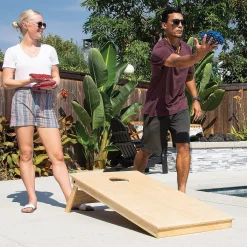 Gosports Dual Sided Cornhole Bean Bags | Slide & Stop Regulation Tournament Bean Bags Set Of 8