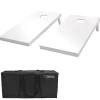 Gosports Regulation Size Wooden Cornhole Set With White Finish - Includes Carrying Case