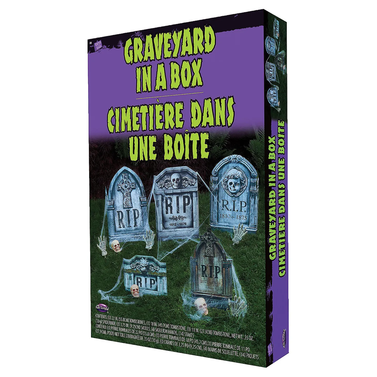 Graveyard In A Box Decoration Set - 11 Pc.