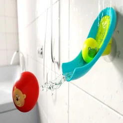 Haba Bathtub Ball Track - Bathing Bliss Waterslide With 4 Animal Balls