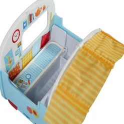 Haba Little Friends Vacation Camper Play Set With All Terrain Push & Go Vehicle, 2 Lawn Chairs And 4