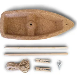 Haba Terra Kids Cork Boat - Easy To Assemble And Upgrade With Materials Found In Nature - Diy Fun For Young And Old