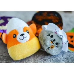 Halloween Candy Corn Stuffed Corgis - 12 Pc.