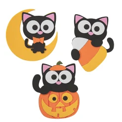 Halloween Cat Magnet Craft Kit - Makes 12