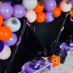 Halloween Fuzzy Black Stuffed Spiders - 12 Pc.