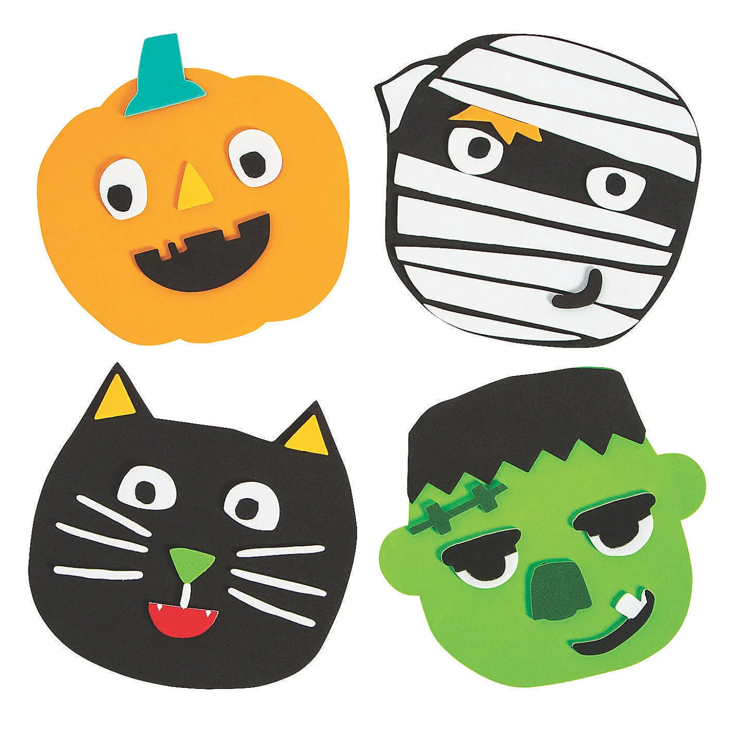 Halloween Ghoul Gang Magnet Craft Kit - Makes 12