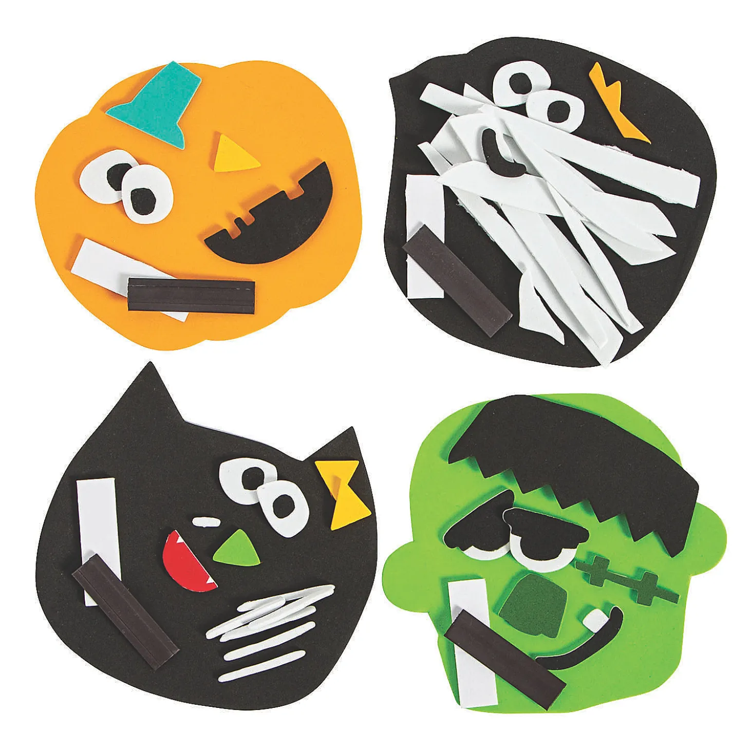 Halloween Ghoul Gang Magnet Craft Kit - Makes 12