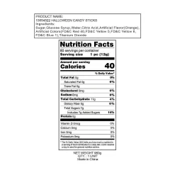 Halloween Hard Candy Sticks - 80 Pc.