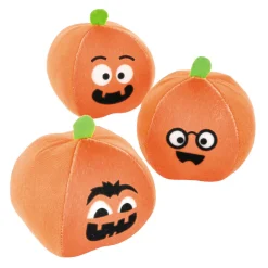 Halloween Mini Round Stuffed Pumpkins - 12 Pc.