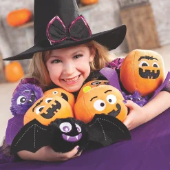 Halloween Mini Round Stuffed Pumpkins - 12 Pc.