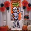 Halloween Skeleton Dangle Leg Door Sign