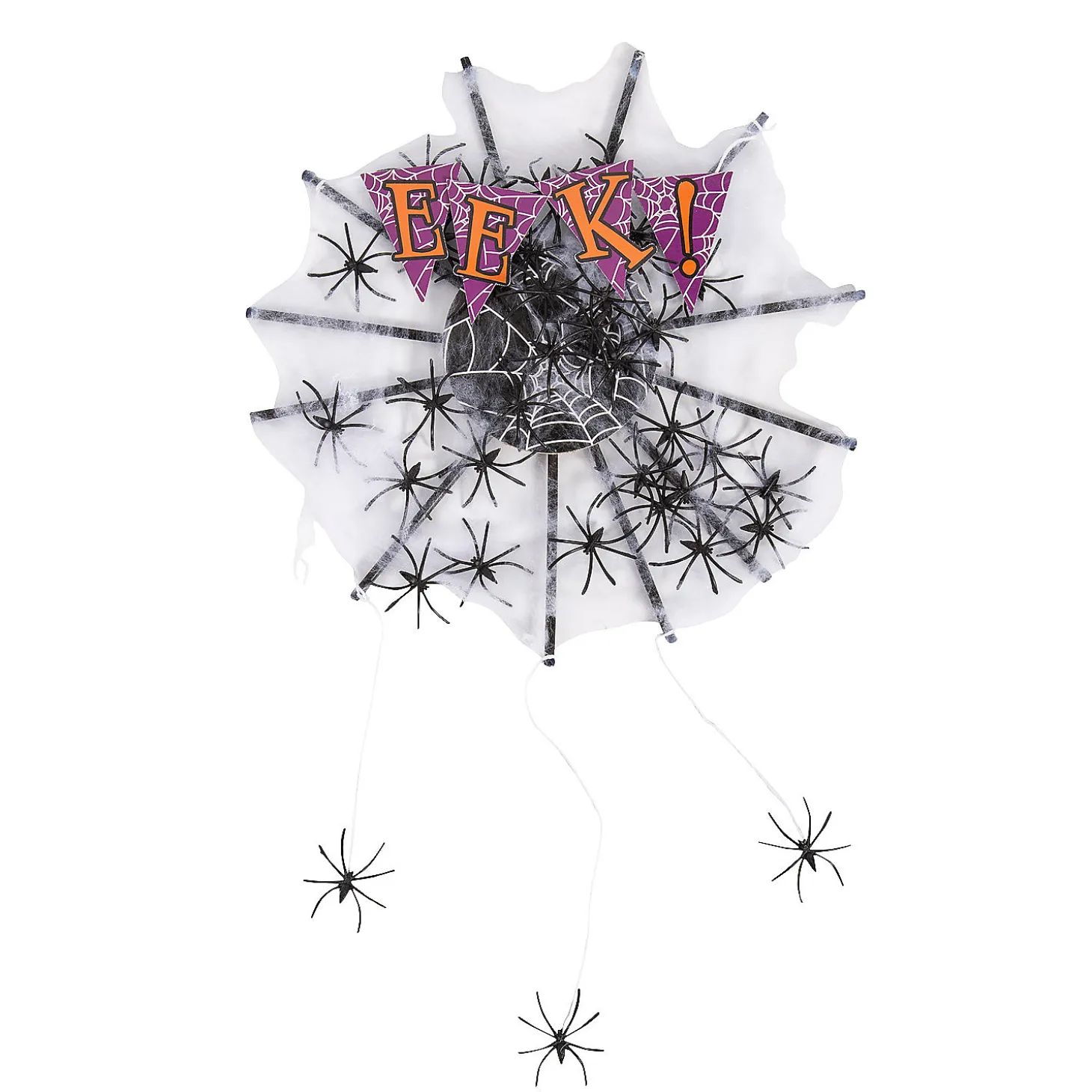 Halloween Spider Wreath Craft Kit - Makes 3