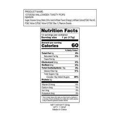 Halloween Twisty Lollipops - 12 Pc.