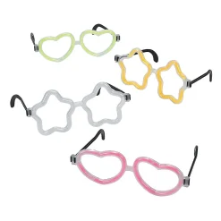 Heart & Star Glow Stick Glasses - 12 Pc.